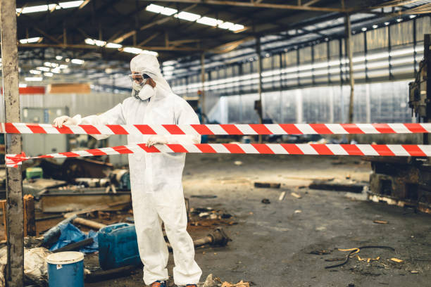 Professional Sewage Cleanup technician working in Bear Creek, FL